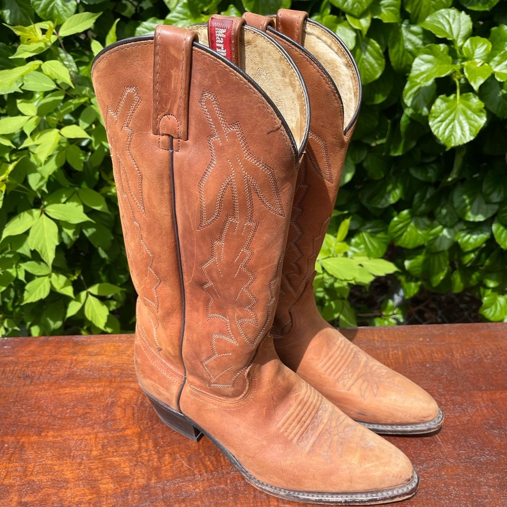 Vintage 90’s Mens Marlboro Dan Post Cowboy Boots size 8.5